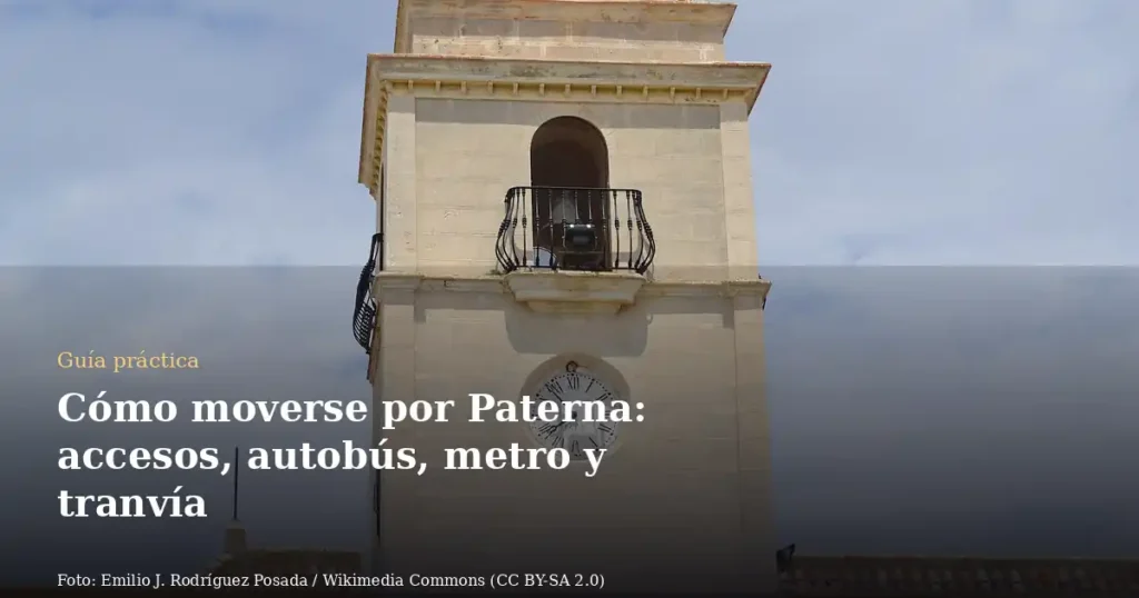 Cómo moverse por Paterna: accesos, autobús, metro y tranvía