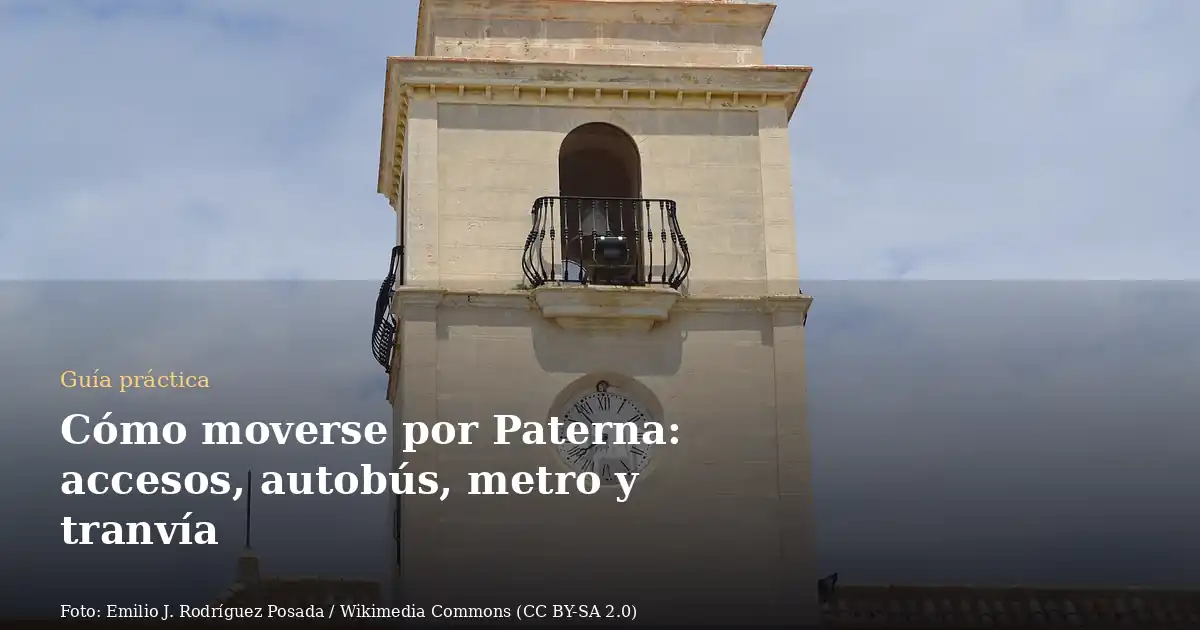 Cómo moverse por Paterna: accesos, autobús, metro y tranvía