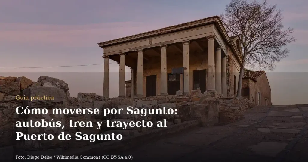 Cómo moverse por Sagunto: autobús, tren y trayecto al Puerto de Sagunto