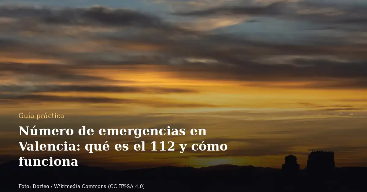 Número de emergencias en Valencia: qué es el 112 y cómo funciona