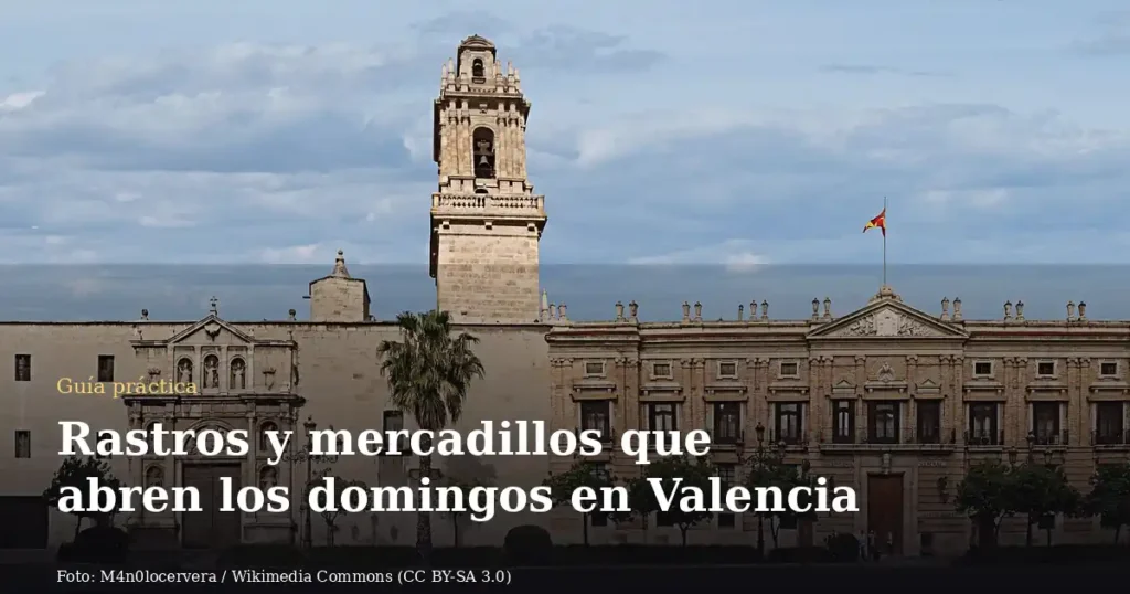 Rastros y mercadillos que abren los domingos en Valencia
