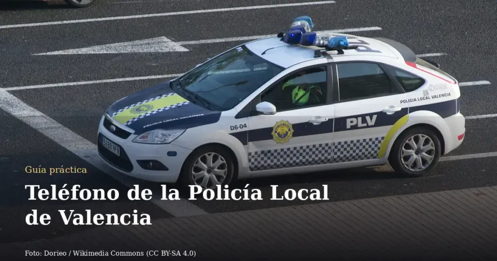 Teléfono de la Policía Local de Valencia