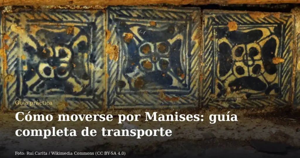 Cómo moverse por Manises: guía completa de transporte