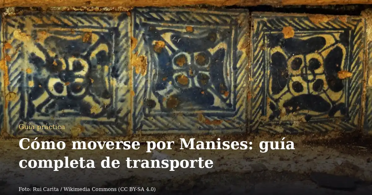 Cómo moverse por Manises: guía completa de transporte
