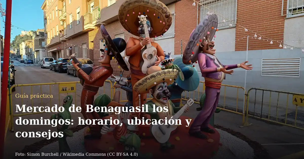 Mercado de Benaguasil los domingos: horario, ubicación y consejos