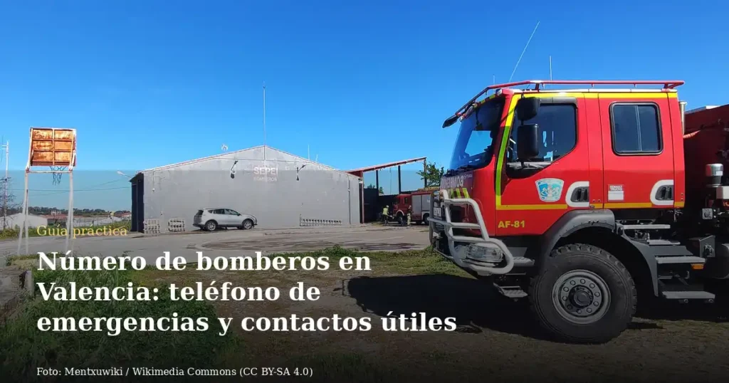 Número de bomberos en Valencia: teléfono de emergencias y contactos útiles